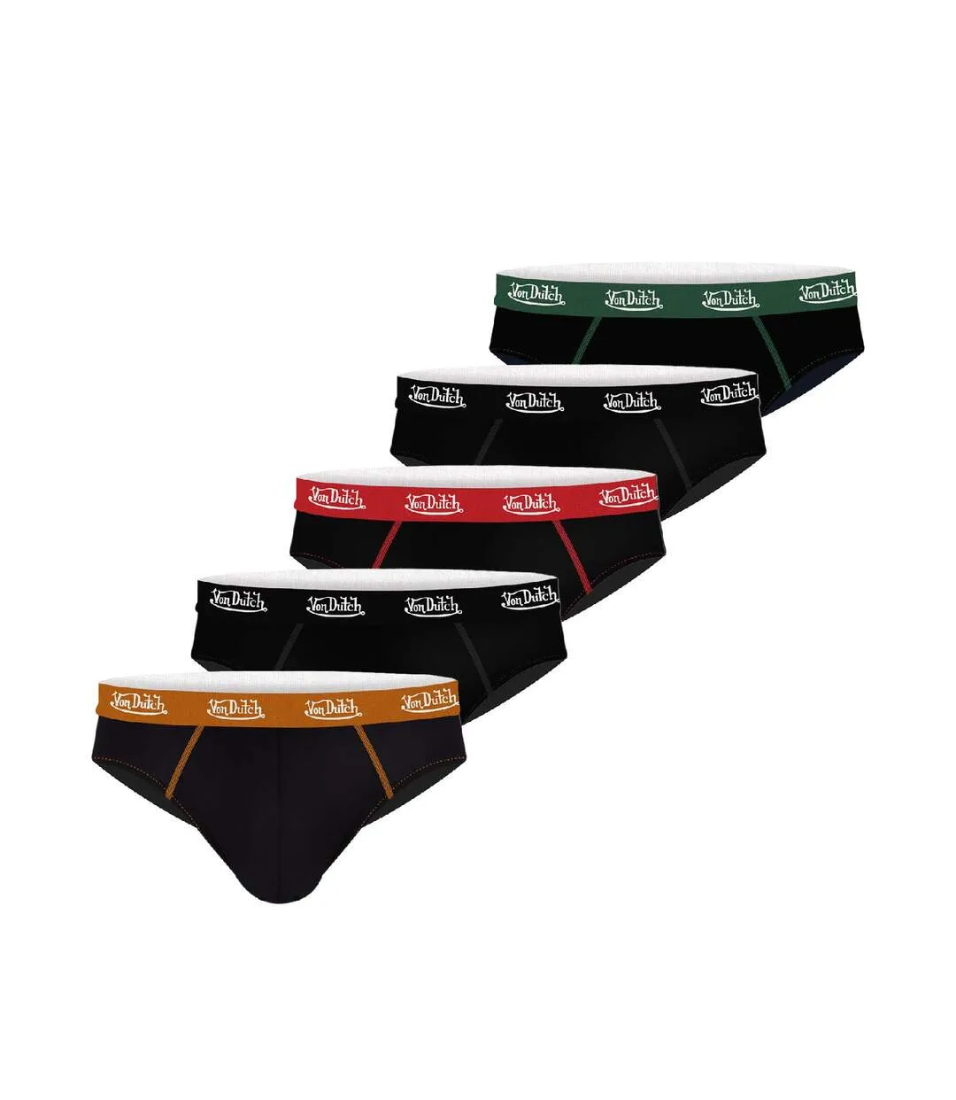 Lot de 5 slips homme coton Vondutch