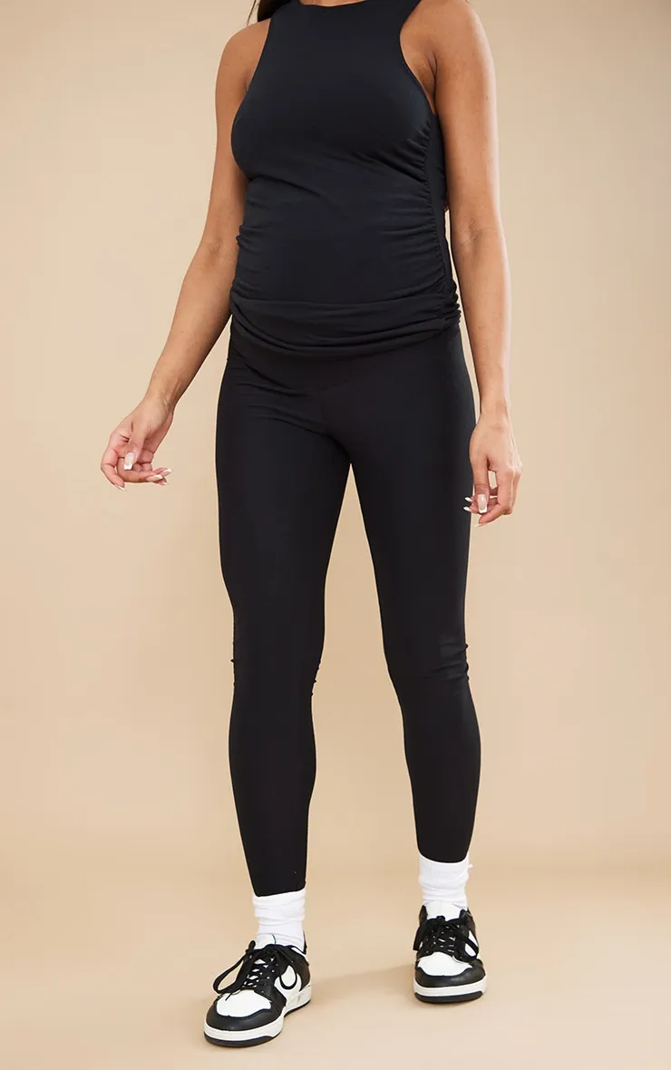 Maternité Legging de grossesse en jersey doux noir