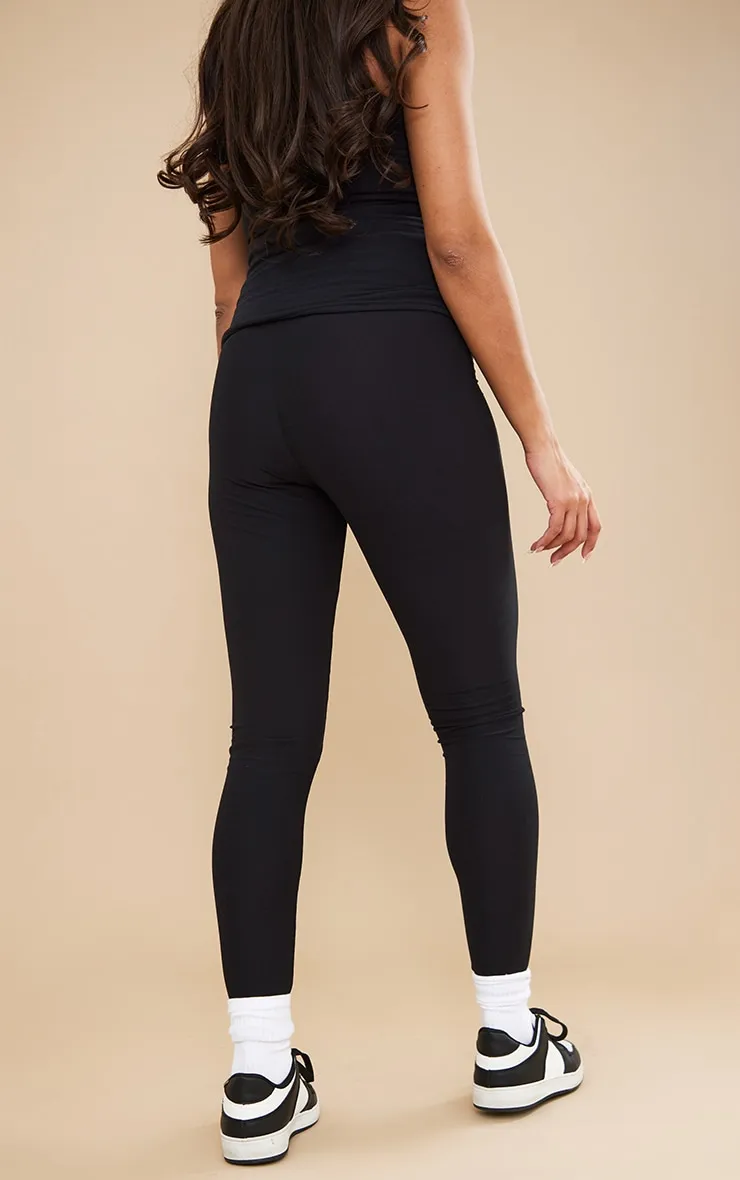 Maternité Legging de grossesse en jersey doux noir