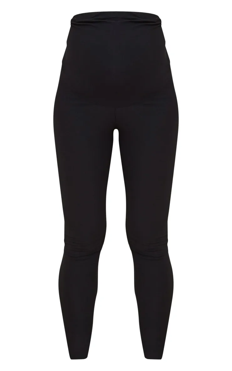 Maternité Legging de grossesse en jersey doux noir