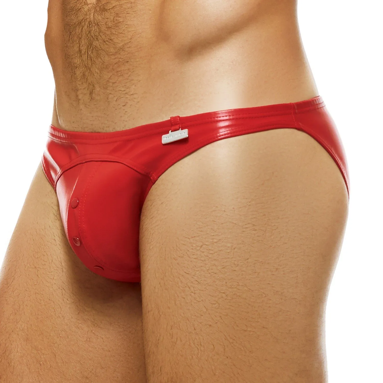 Mini slip Leather Legacy - rouge - Modus Vivendi : vente slips et b...