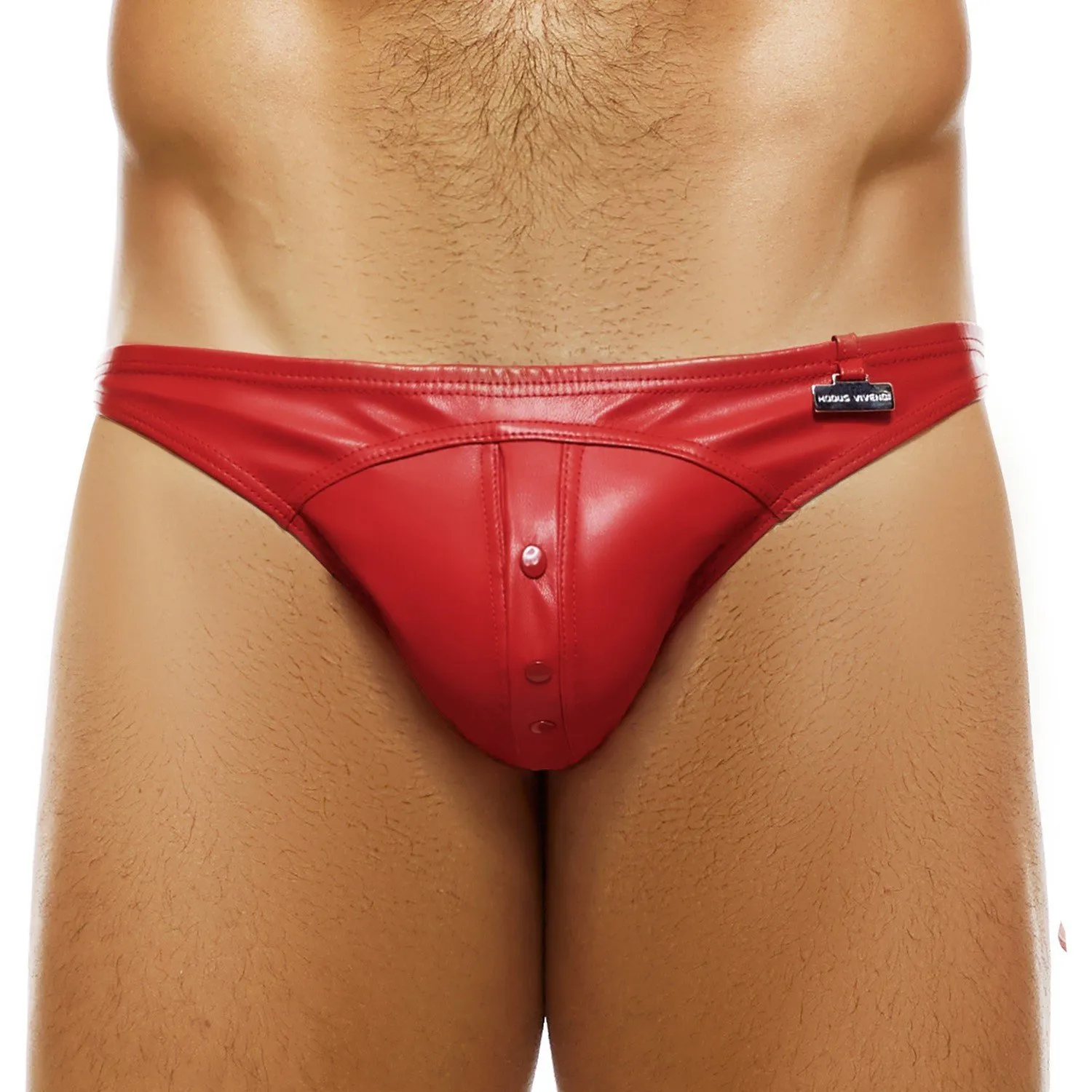 Mini slip Leather Legacy - rouge - Modus Vivendi : vente slips et b...