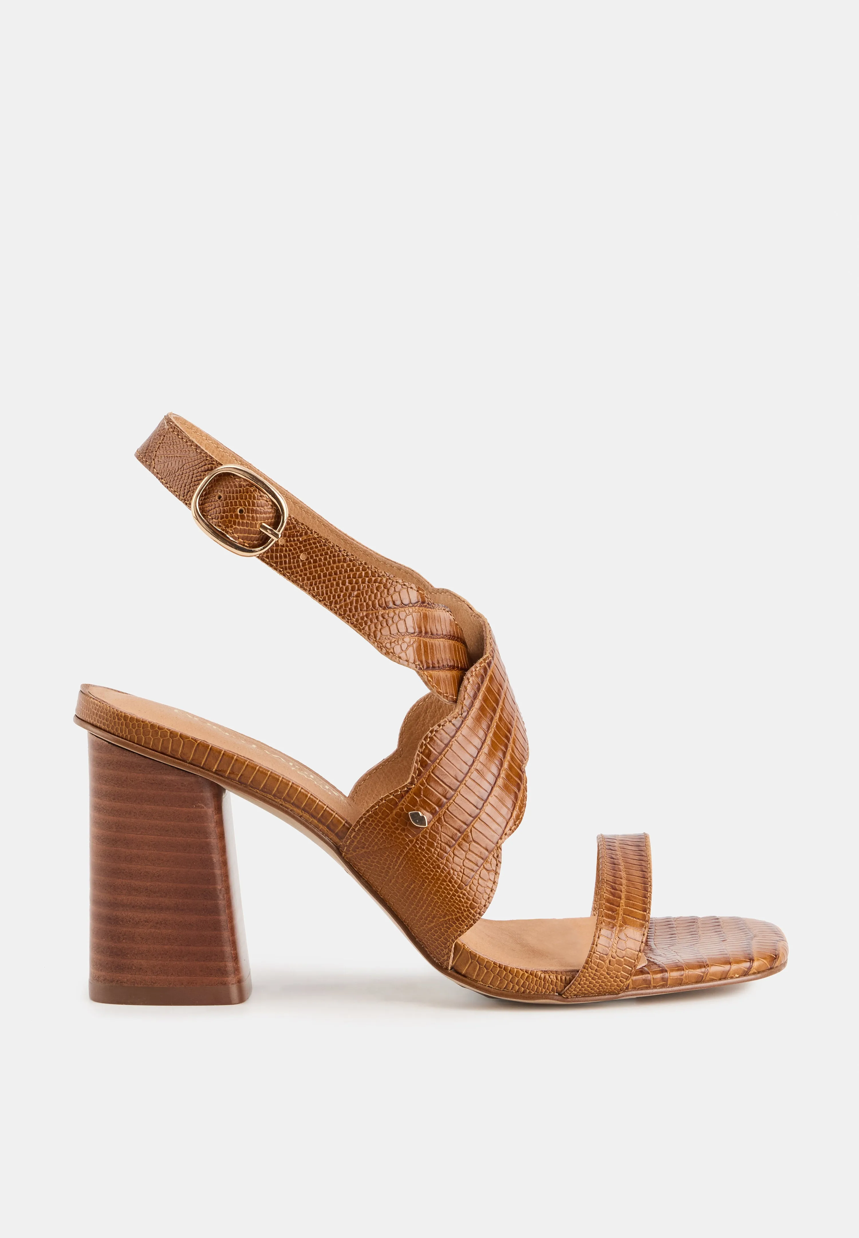 Octavie-Cuir Lezard Cognac