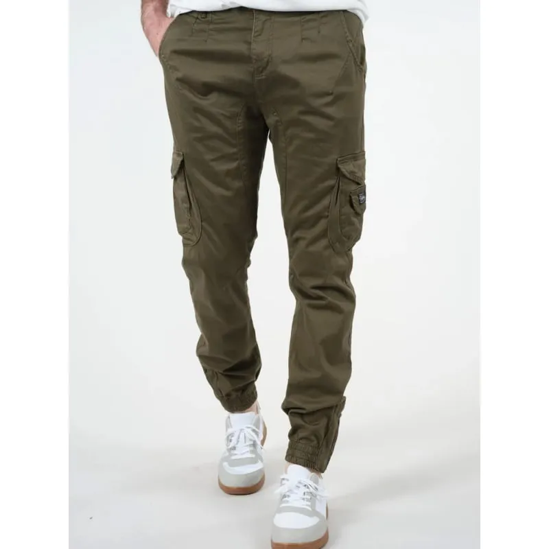 Pantalon cargo garden slim kaki homme - Deeluxe | wimod