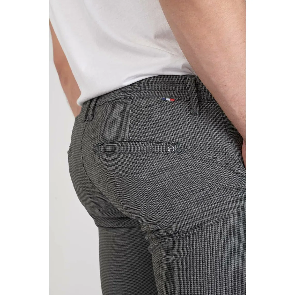 Pantalon carotte MILOW gris Le Temps des Cerises - Pantalon Homme sur MenCorner