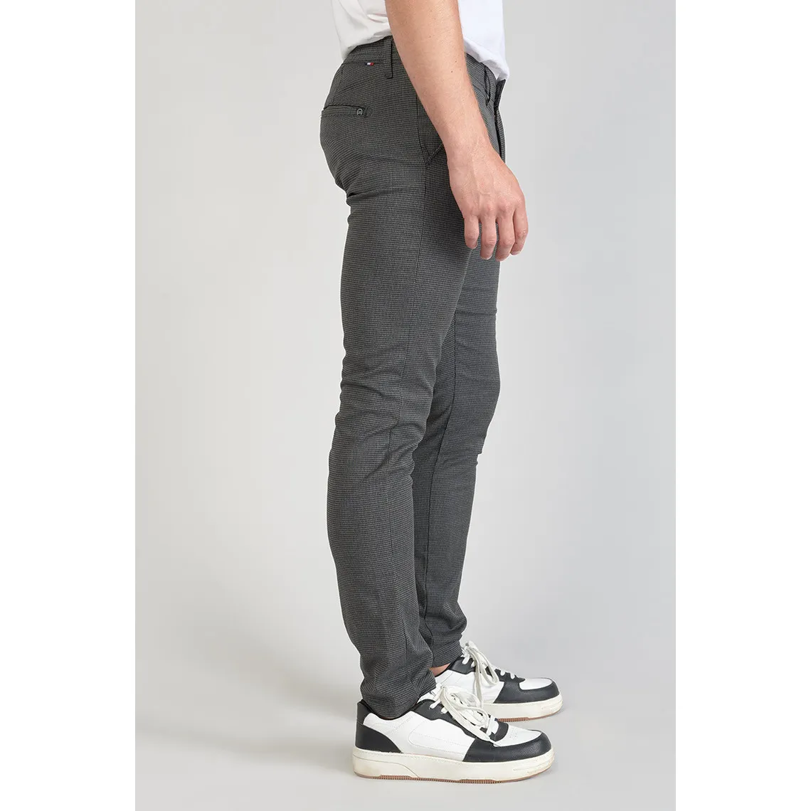 Pantalon carotte MILOW gris Le Temps des Cerises - Pantalon Homme sur MenCorner