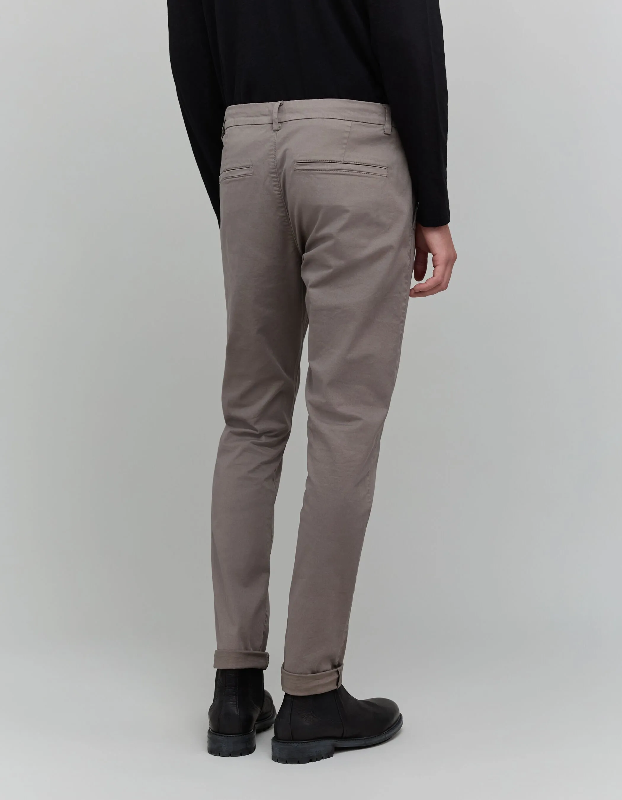 Pantalon chino SLIM châtain Homme