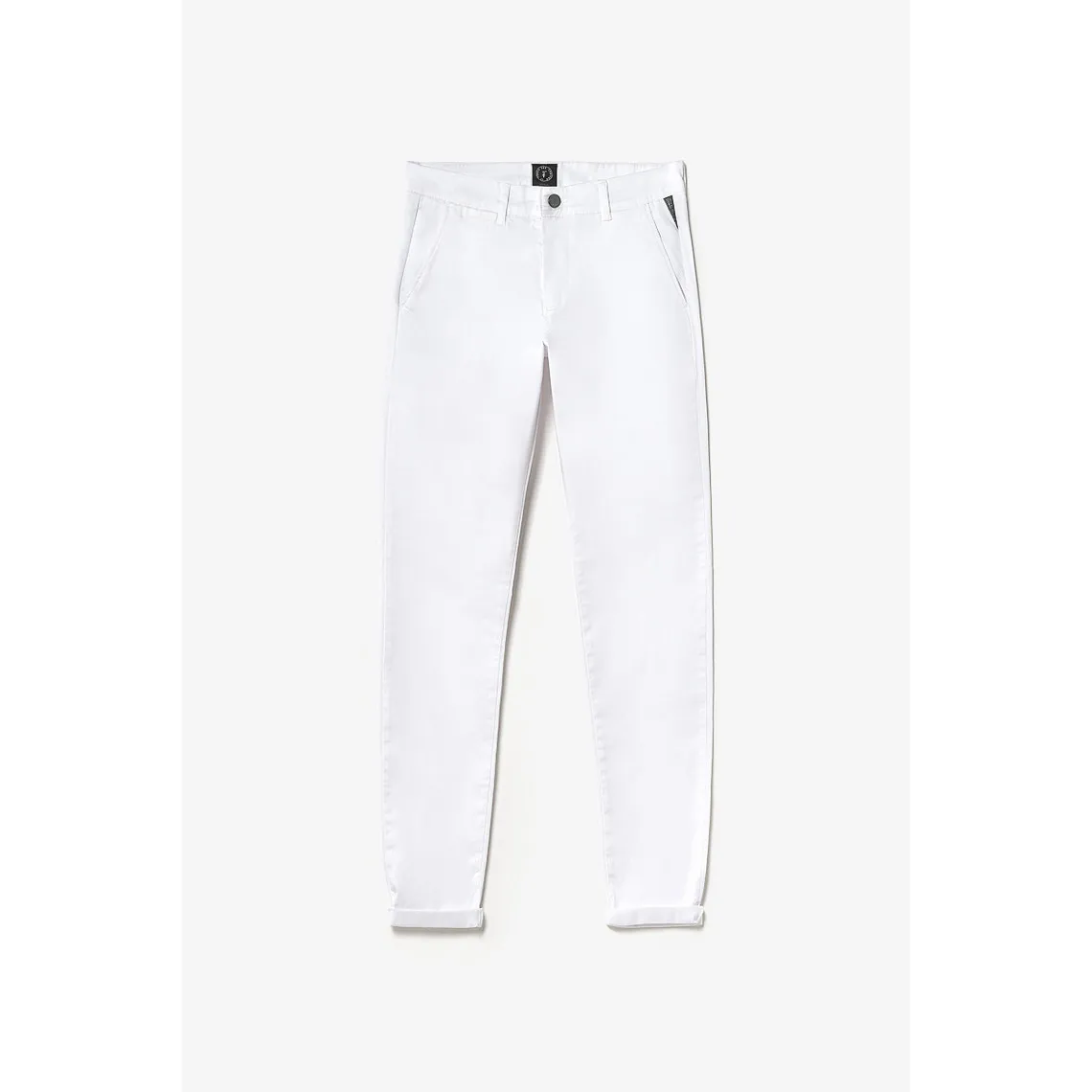 Pantalon Chino Slim Jas Blanc en coton Le Temps des Cerises - Pantalon Homme sur MenCorner