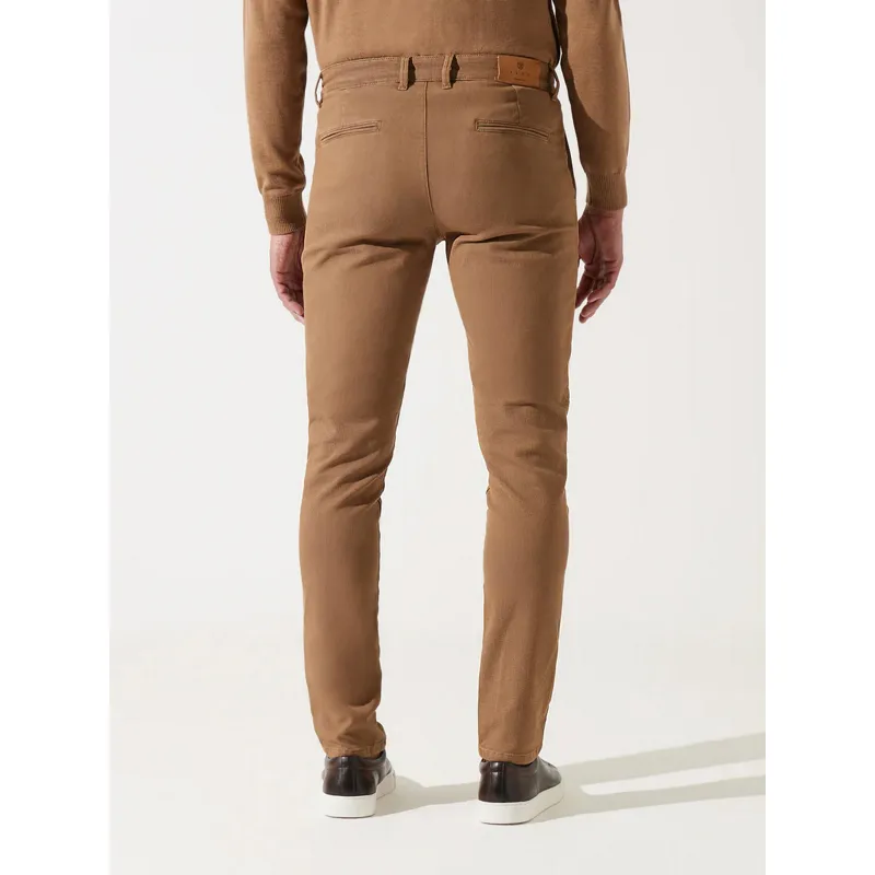 Pantalon chino slim verfait marron homme - Izac | wimod