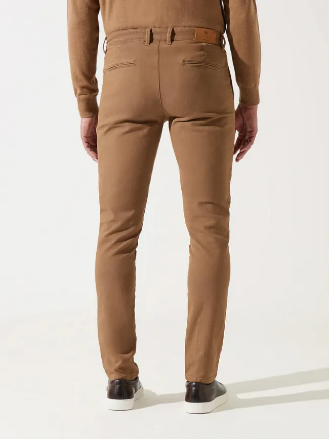 Pantalon chino slim verfait marron homme - Izac | wimod