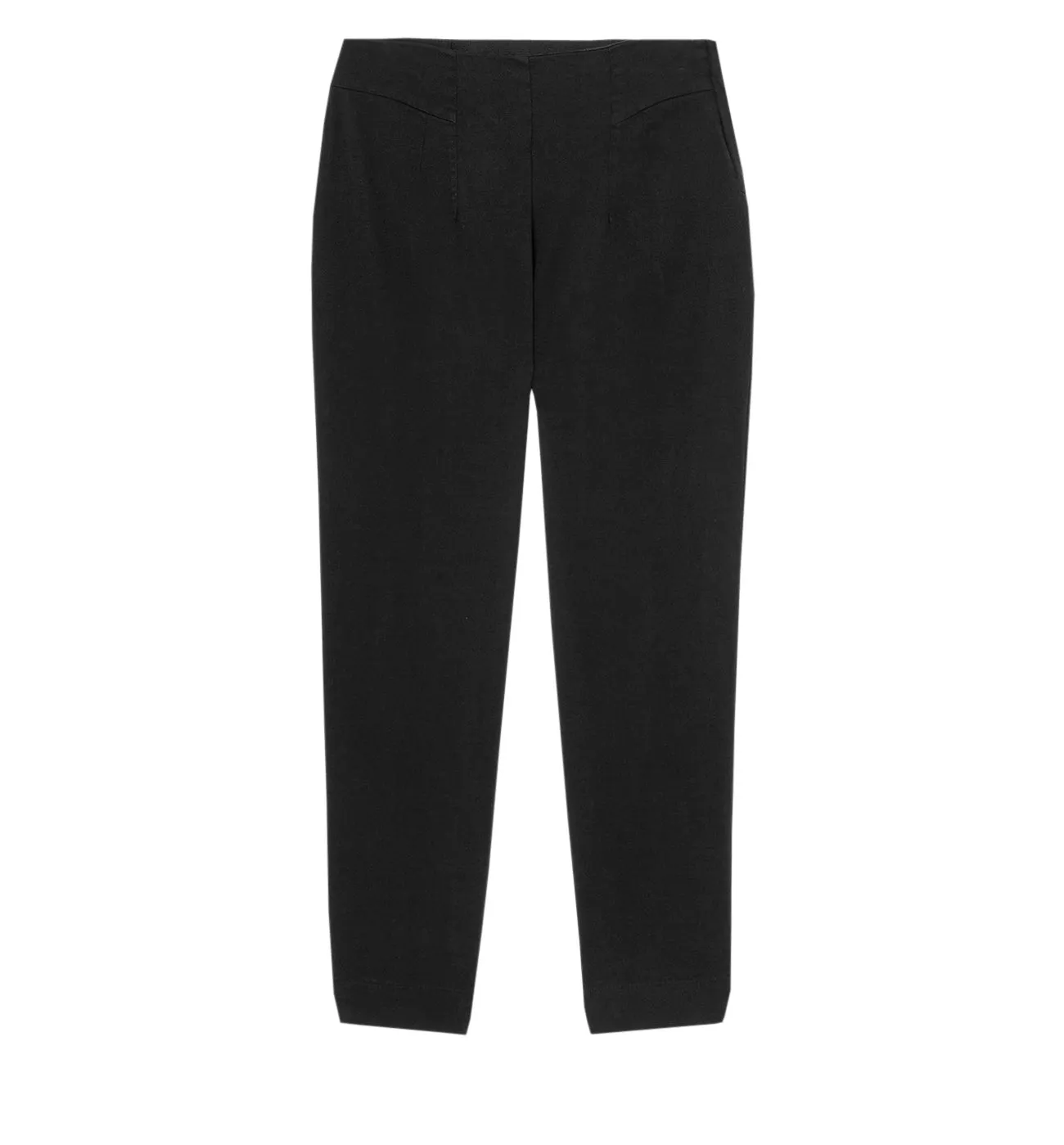 Pantalon cigarette uni Femme - Noir