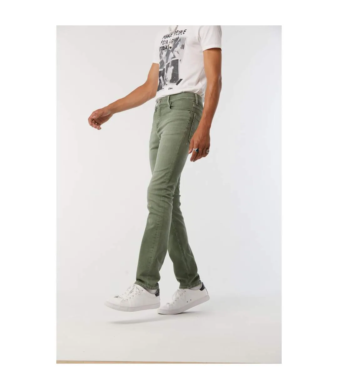 Pantalon coton slim LC030