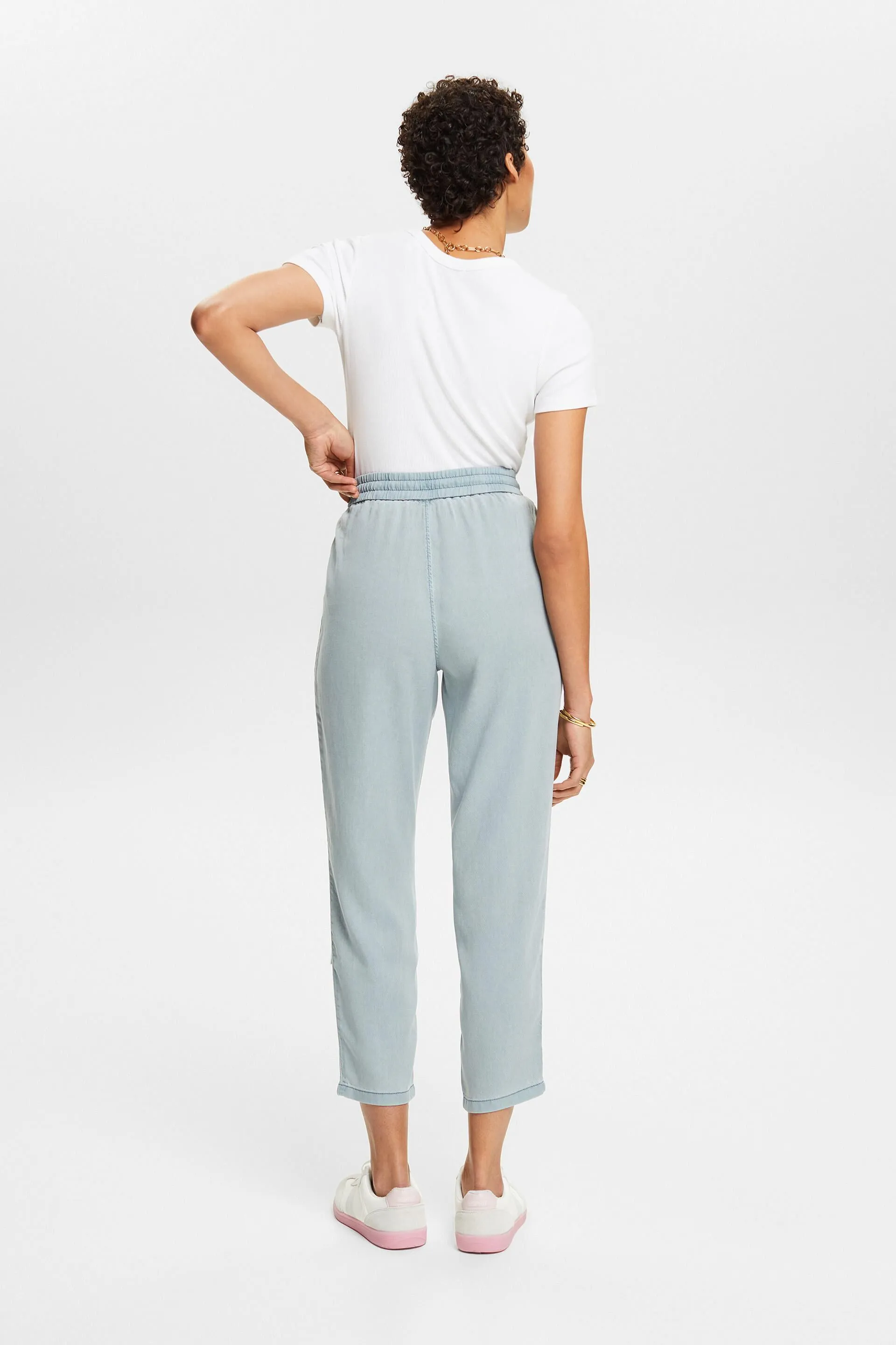 Pantalon cropped en tencel