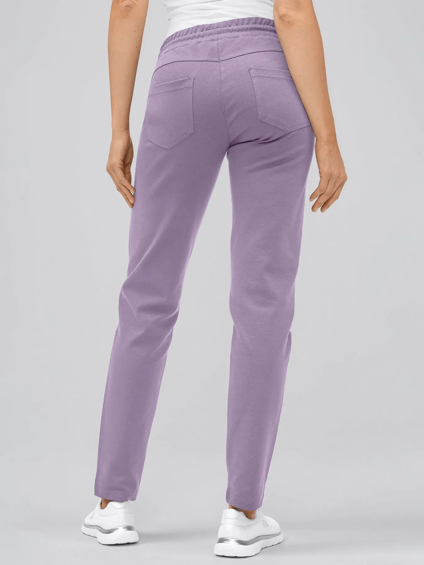 Pantalon décontracté en jersey opaque