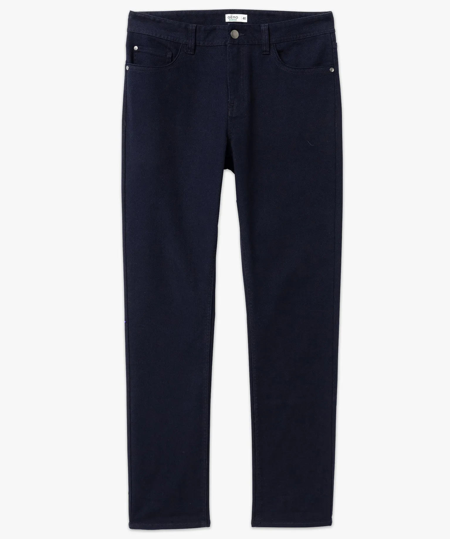 Pantalon en coton coupe Slim homme bleu fonce