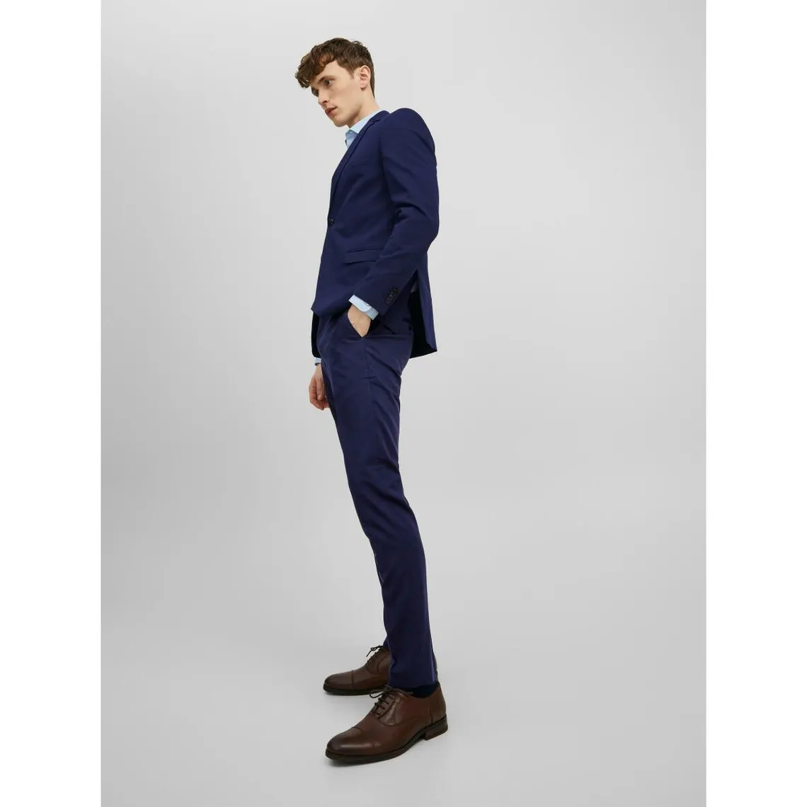 Pantalon habillé Super Slim Fit Bleu Marine Gary | 3 Suisses