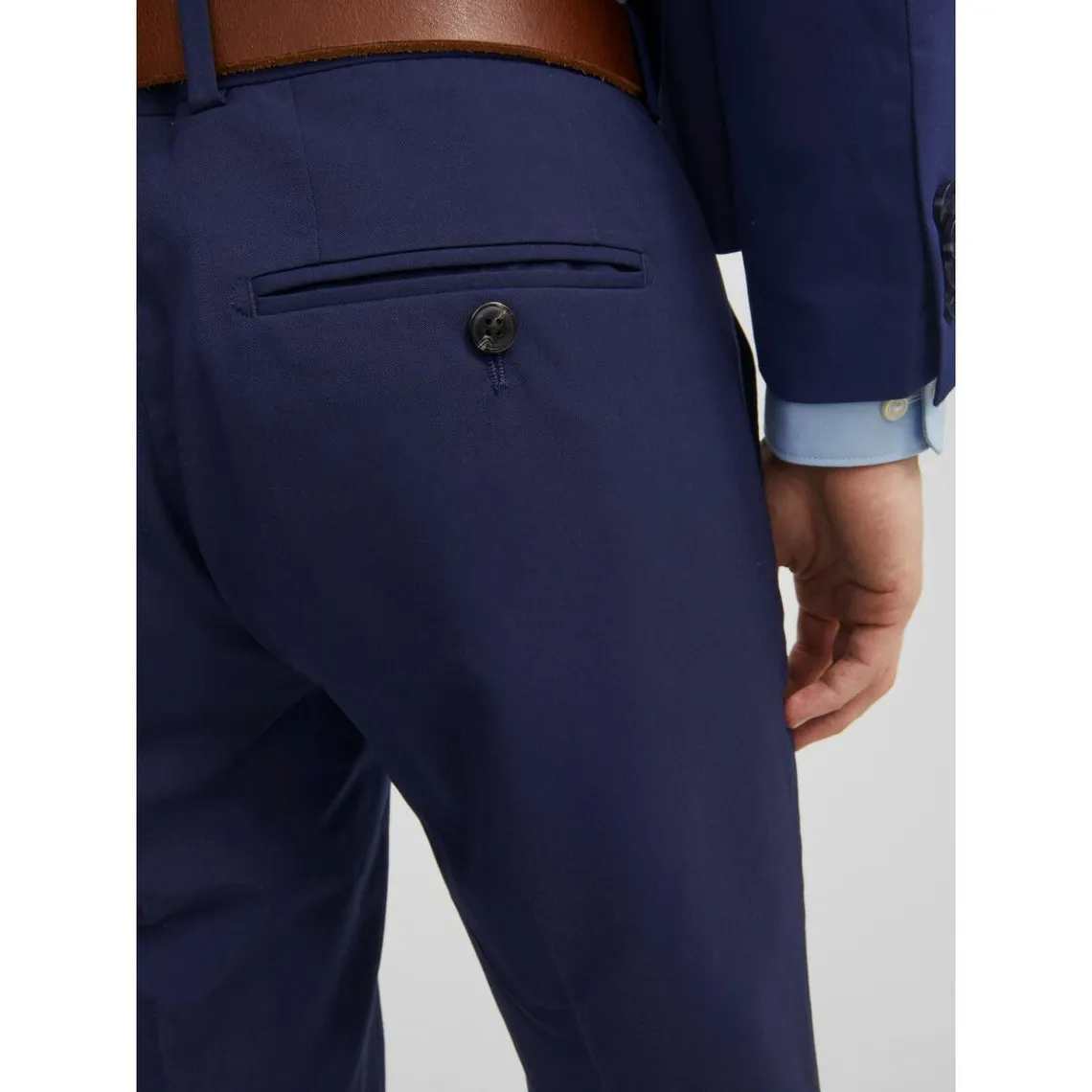 Pantalon habillé Super Slim Fit Bleu Marine Gary | 3 Suisses