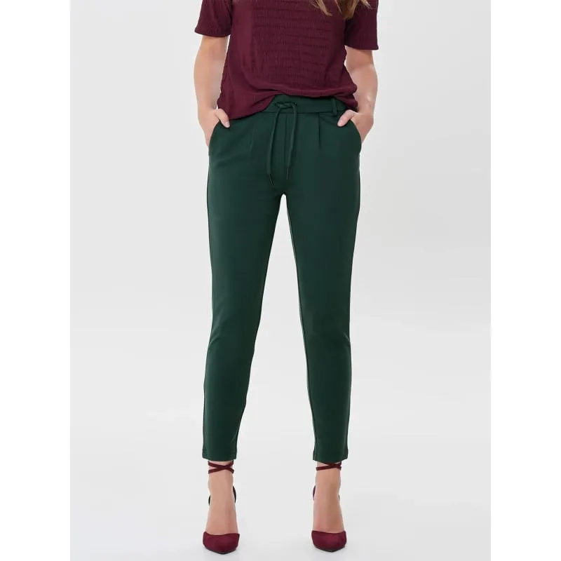 Pantalon slim enduit marron femme - Vero Moda | wimod