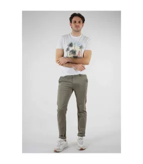 Pantalon slim JOGINO Lichen