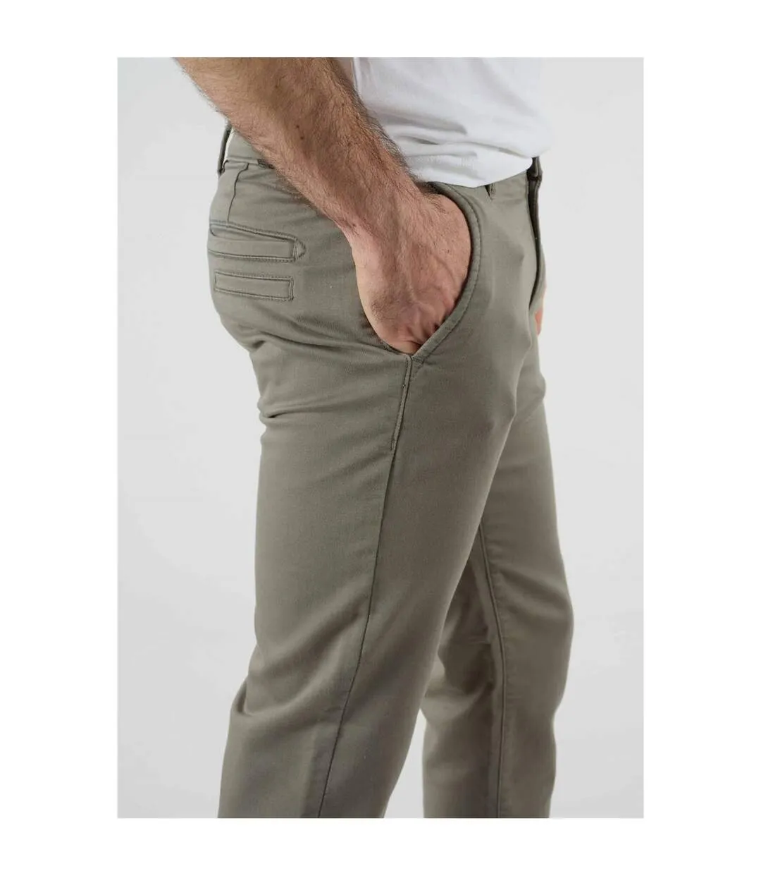 Pantalon slim JOGINO Lichen