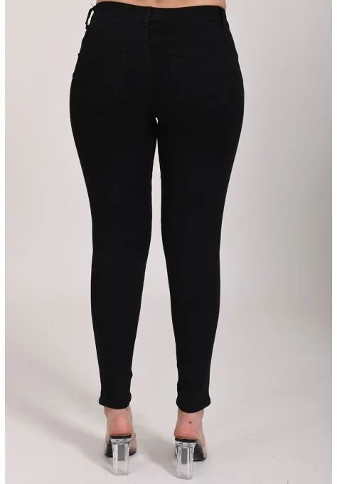 Pantalon slim noir  pour femmes