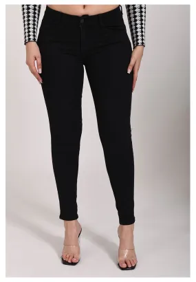 Pantalon slim noir  pour femmes