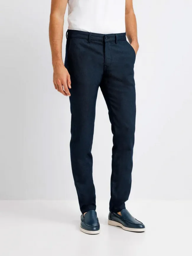 Pantalon slim perry bleu marine homme - Izac | wimod