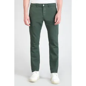 Pantalon slim - Vert en coton | 3 Suisses