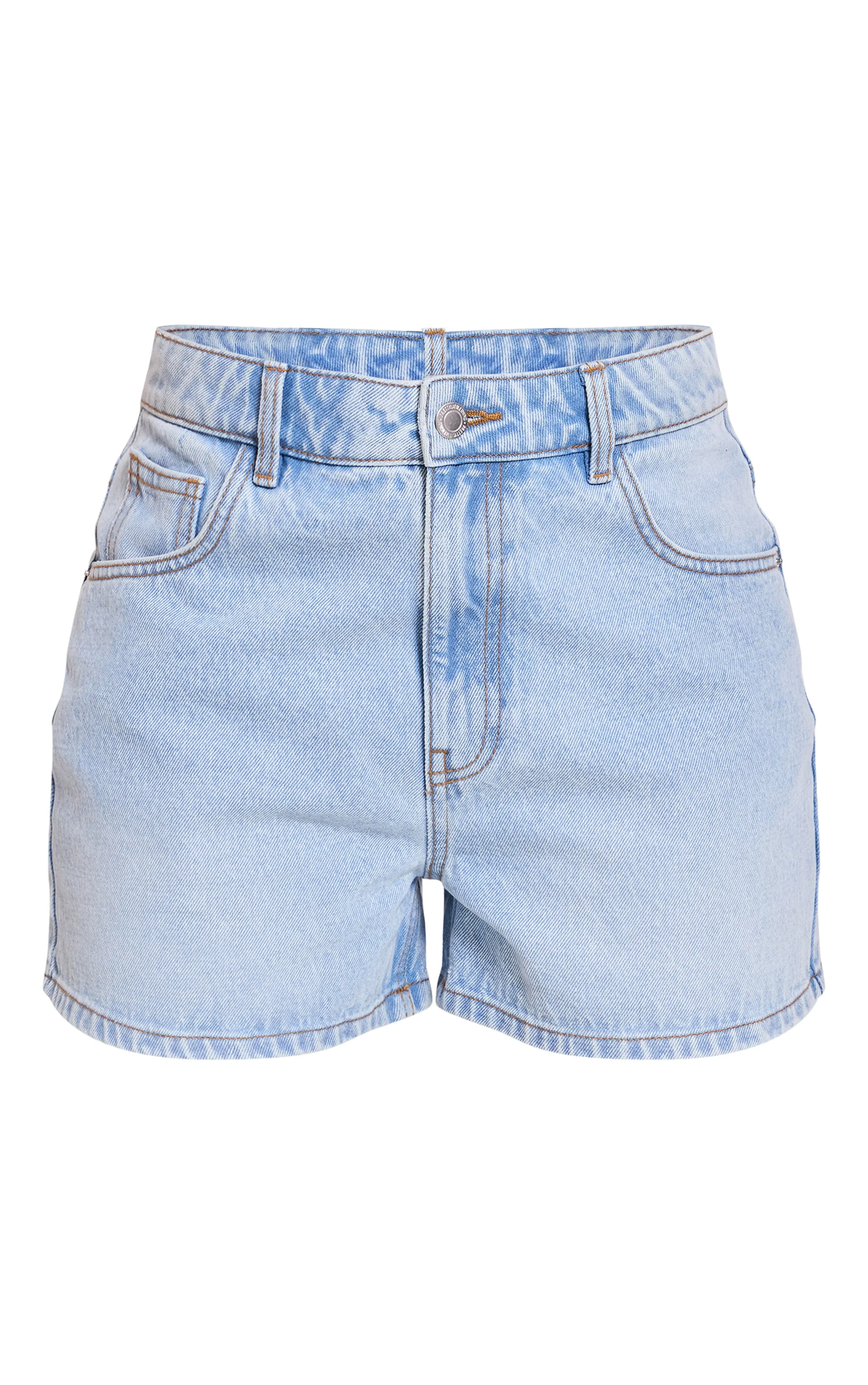 PRETTYLITTLETHING Short mom en jean bleu clair