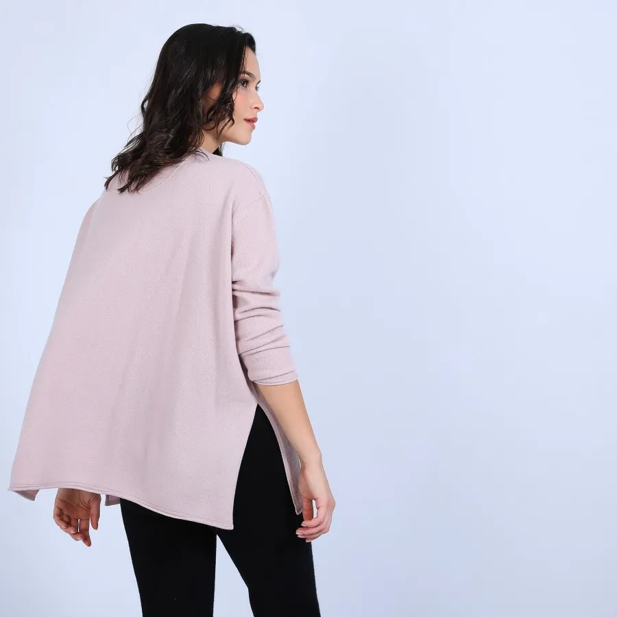 Pull ample col V en cachemire - Olyvia