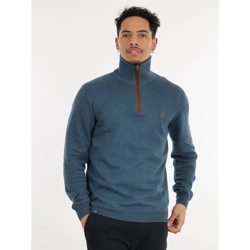 Pull col camionneur bleu homme - Oxbow | wimod