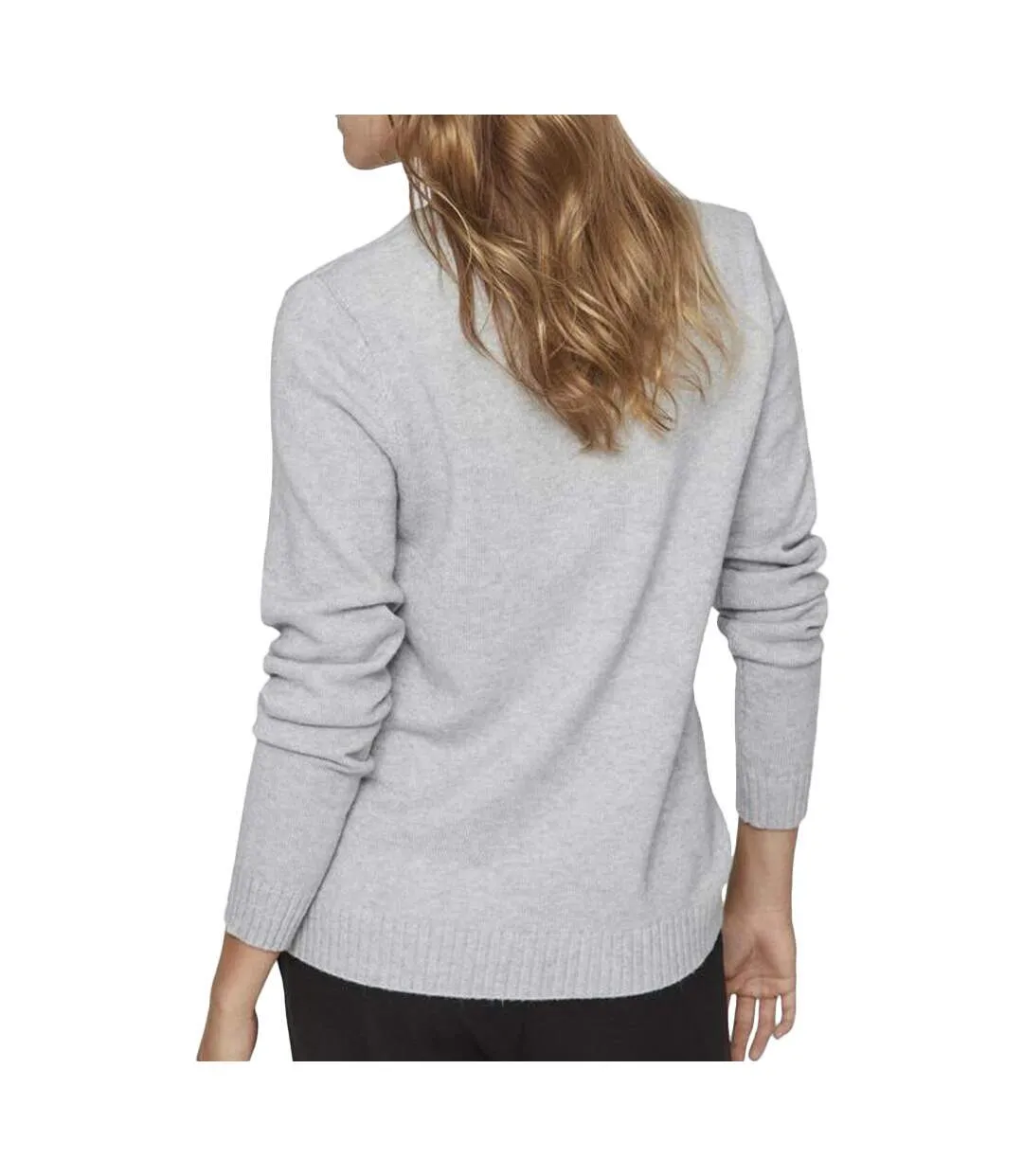 Pull Col V Gris Femme Vila 69