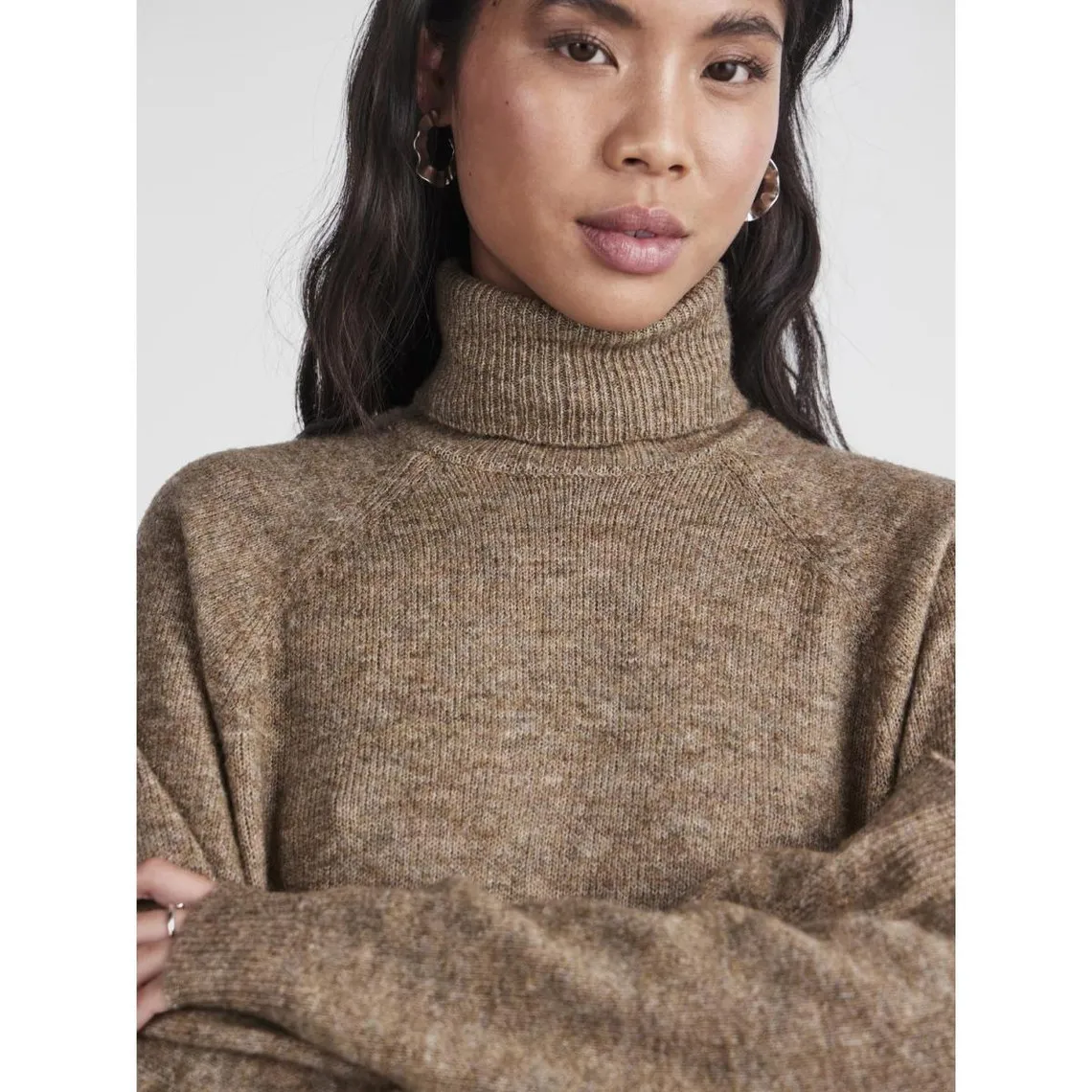 Pull en maille marron Nora | 3 Suisses