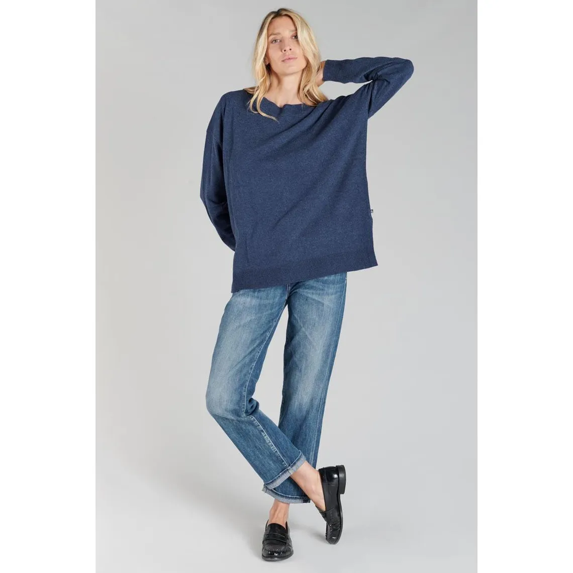 Pull KSENIA bleu en viscose | 3 Suisses