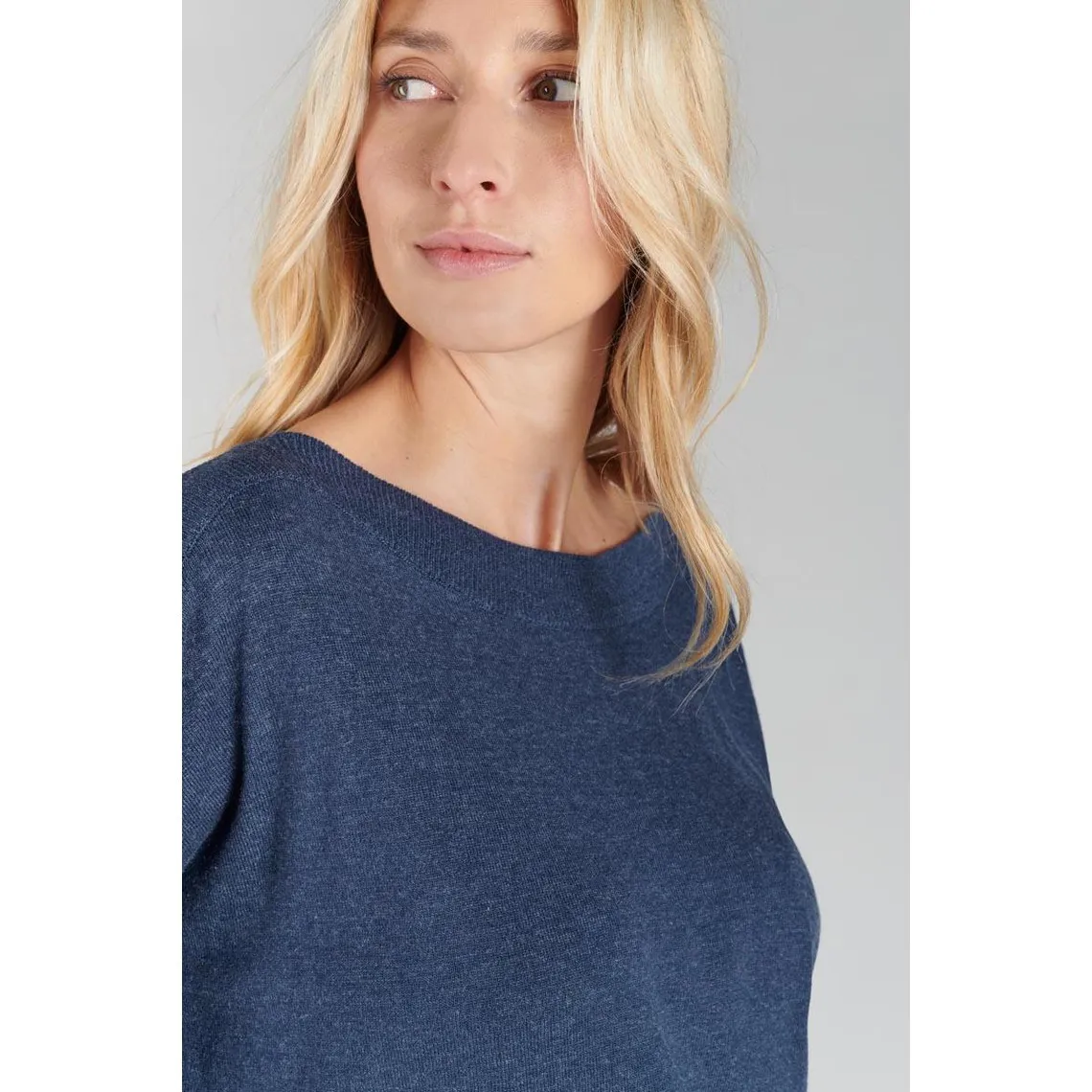 Pull KSENIA bleu en viscose | 3 Suisses