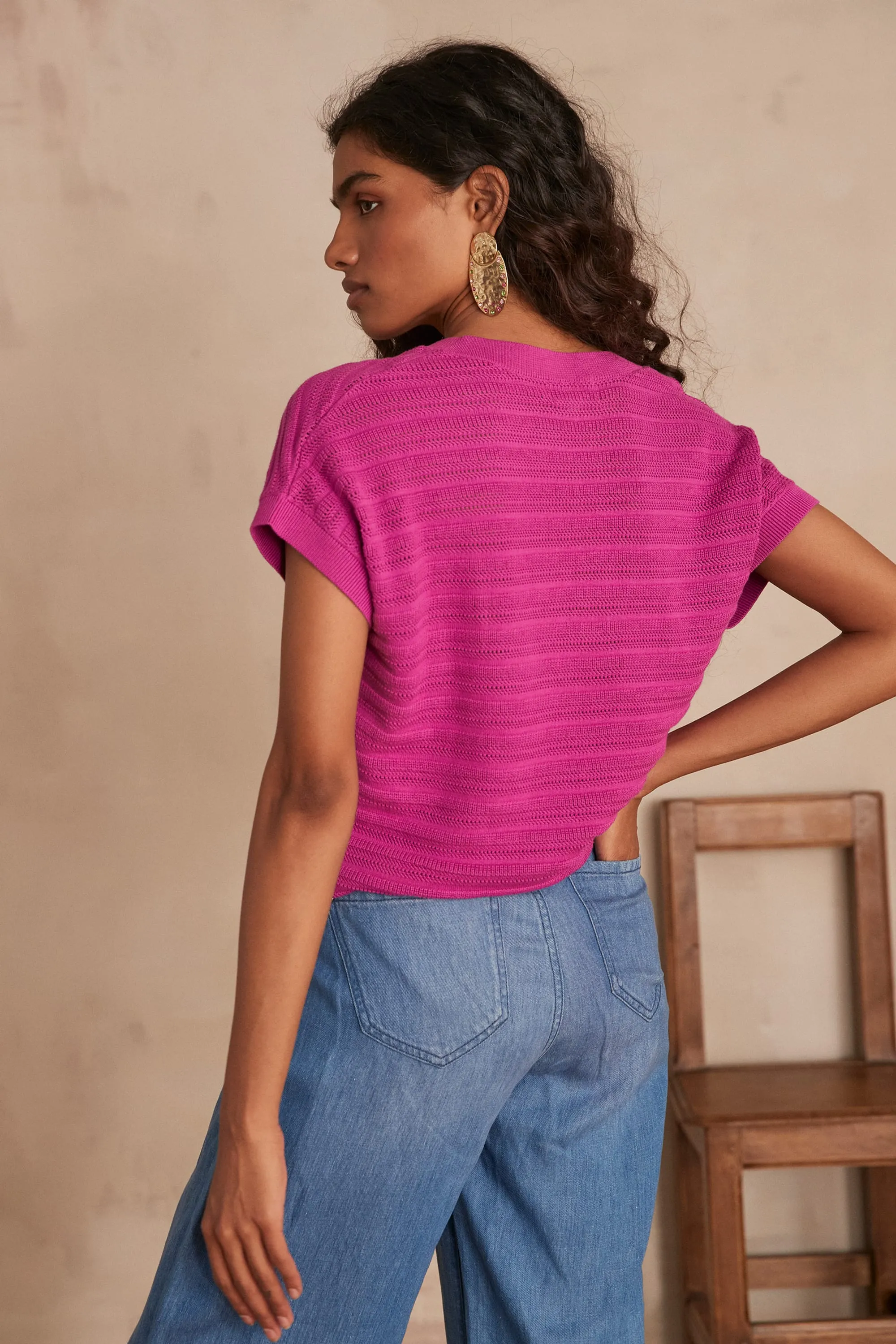 Pull sans manches LYS COTTON | Maison 123