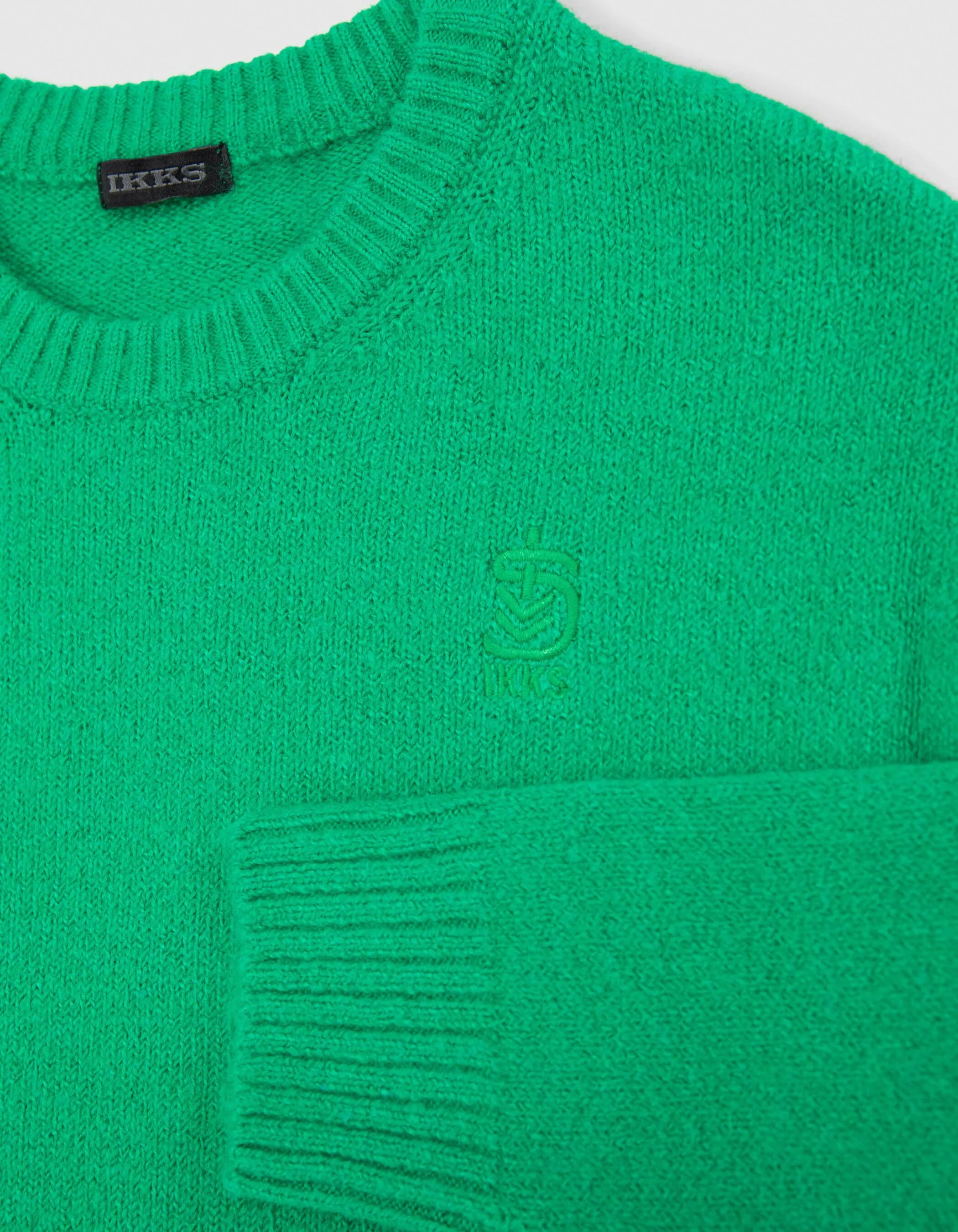 Pull vert tricot fluffy garçon