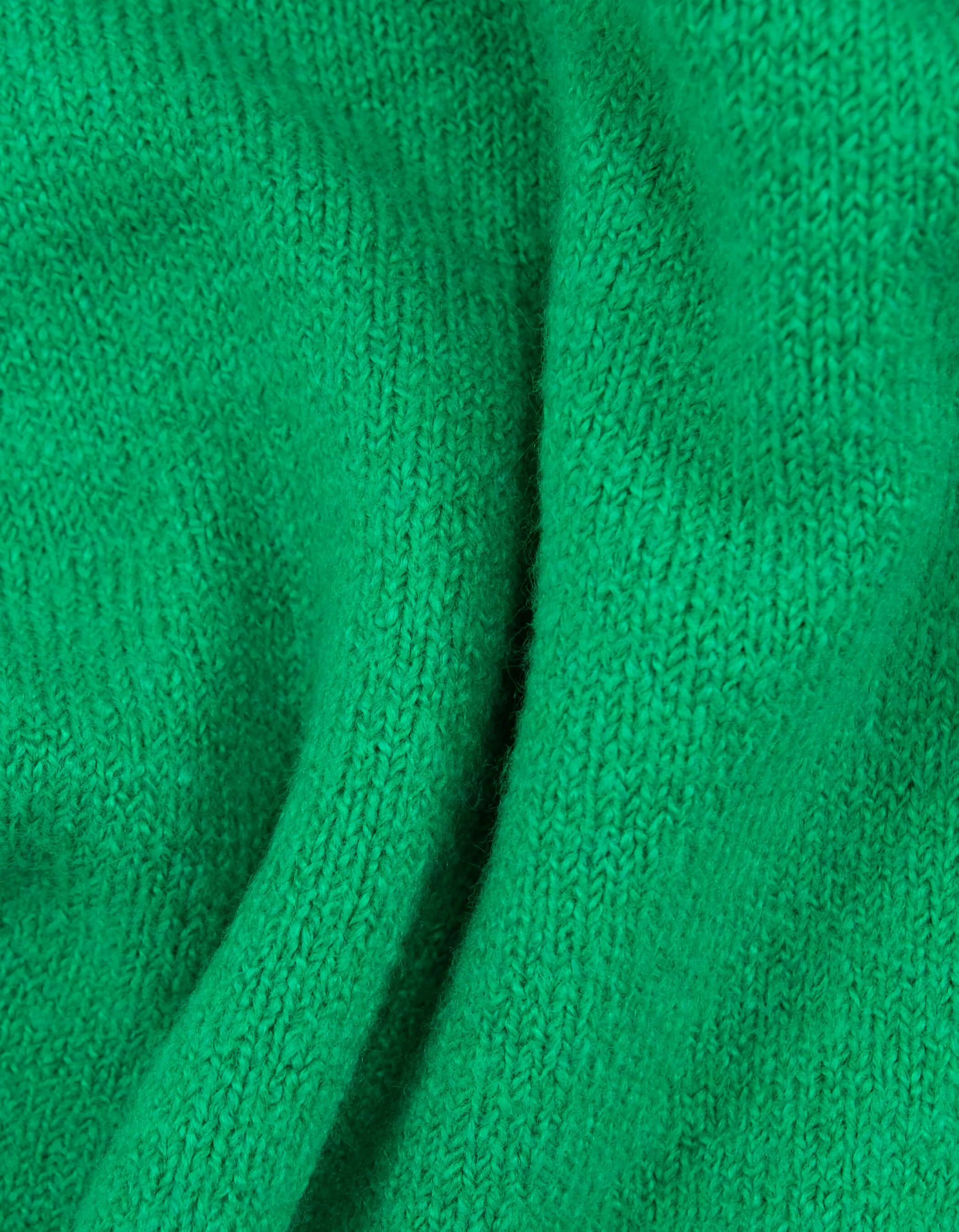 Pull vert tricot fluffy garçon