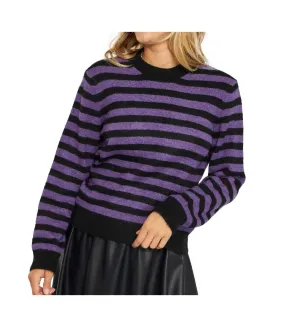 Pull à rayures Violet/Noir Femme JDY Rubi