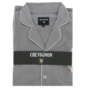 Pyjama CHEVIGNON flanelle gris, livraison rapide - Matière-noble 29,90€