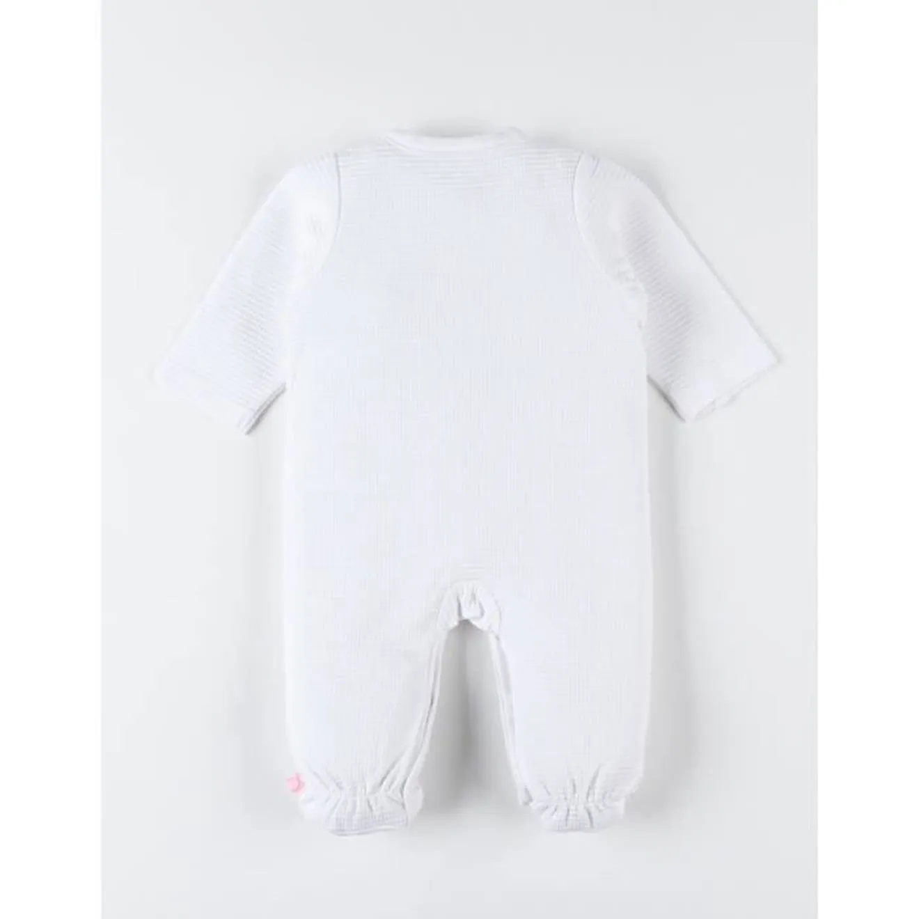 Pyjama dors-bien en jersey BIO blanc - Noukies