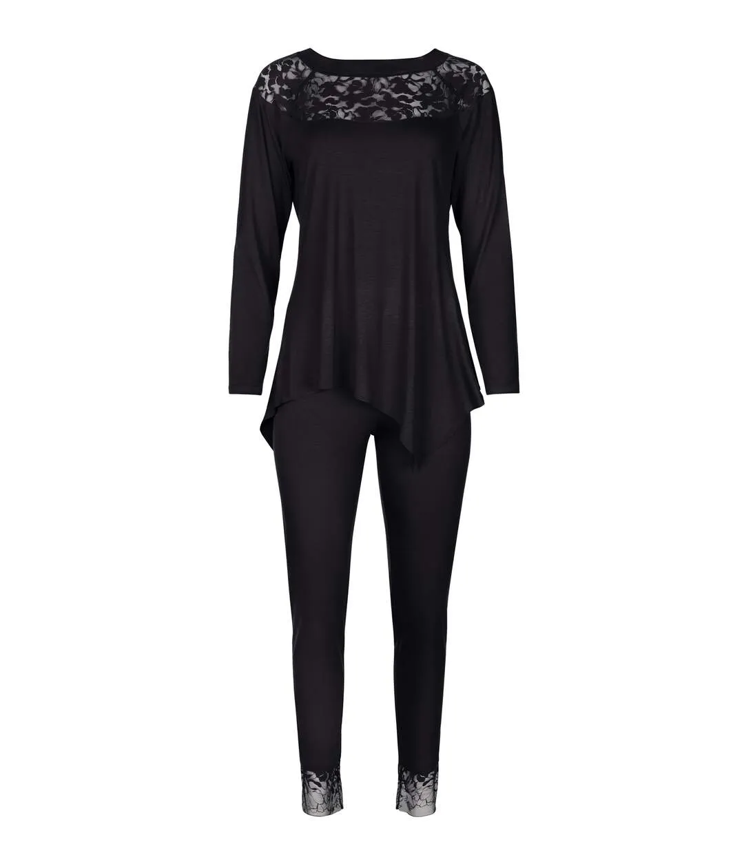 Pyjama tenue d'intérieur pantalon top manches longues Flamenco Lisca