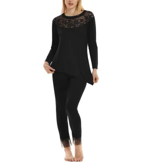 Pyjama tenue d'intérieur pantalon top manches longues Flamenco Lisca