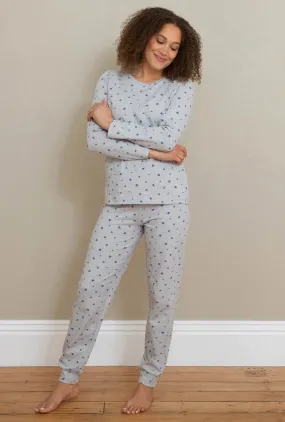 Pyjama à étoiles en coton bio stretch