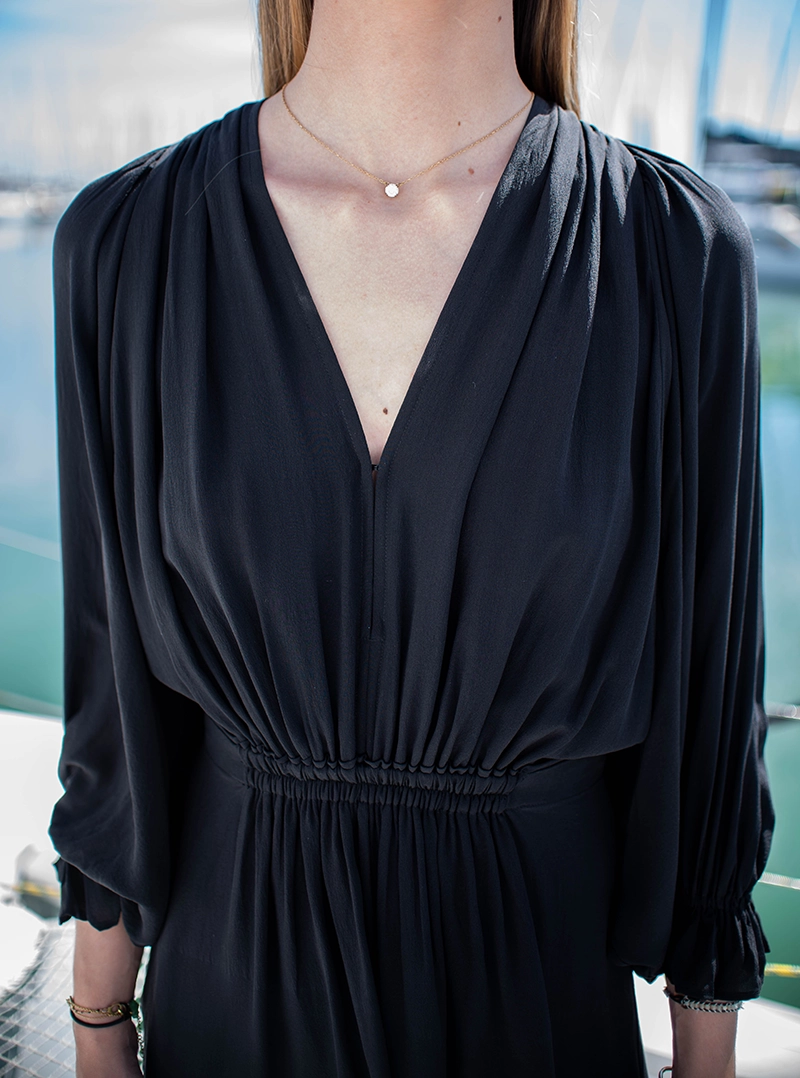 Robe Jeny Noir - Mare Di Latte | Les Chiquettes