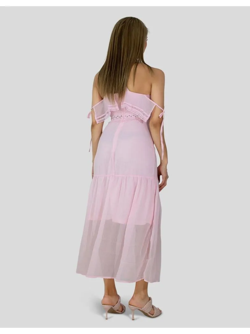 Robe longue Kebello - Rose