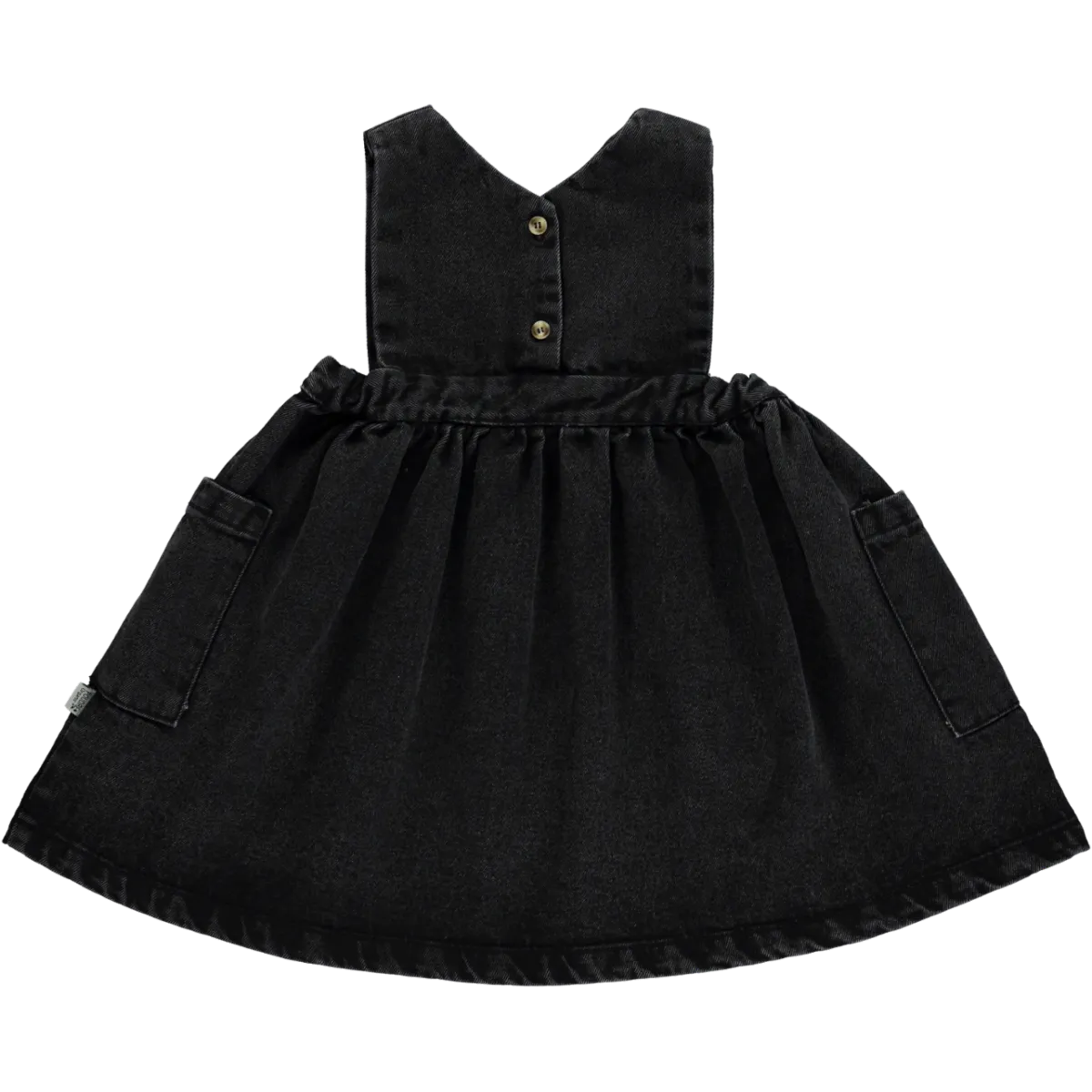 ROBE MANGUE Denim Noir