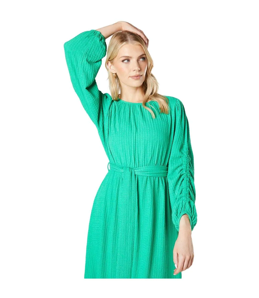 Robe mi-longue femme vert Principles