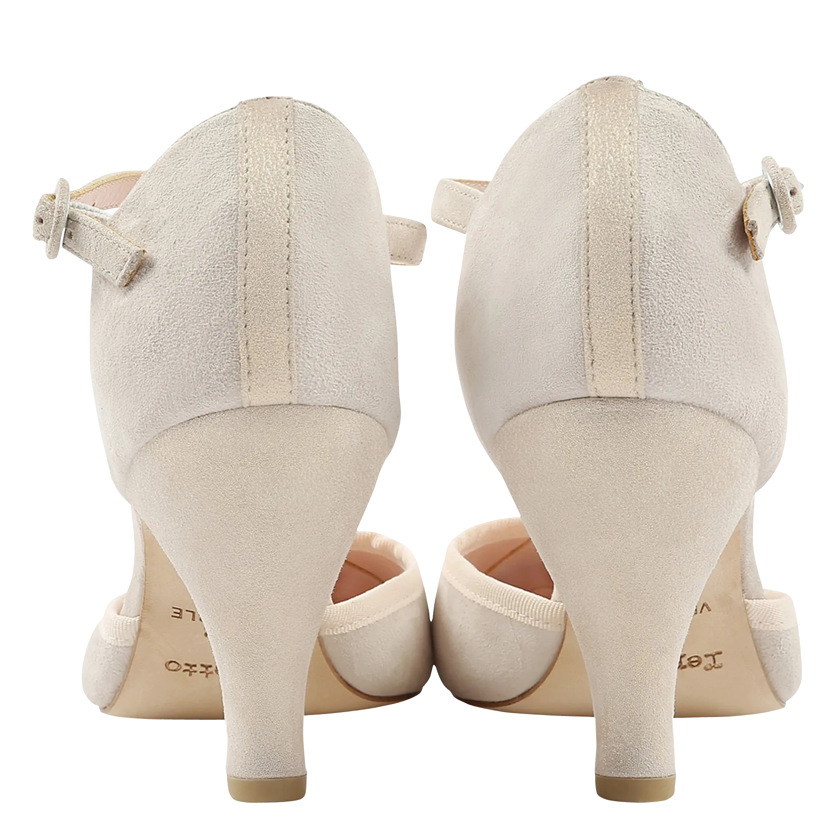 SALOMéS à TALONS EN CUIR VELOURS SALOME BAYA - REPETTO pour FEMME | Printemps