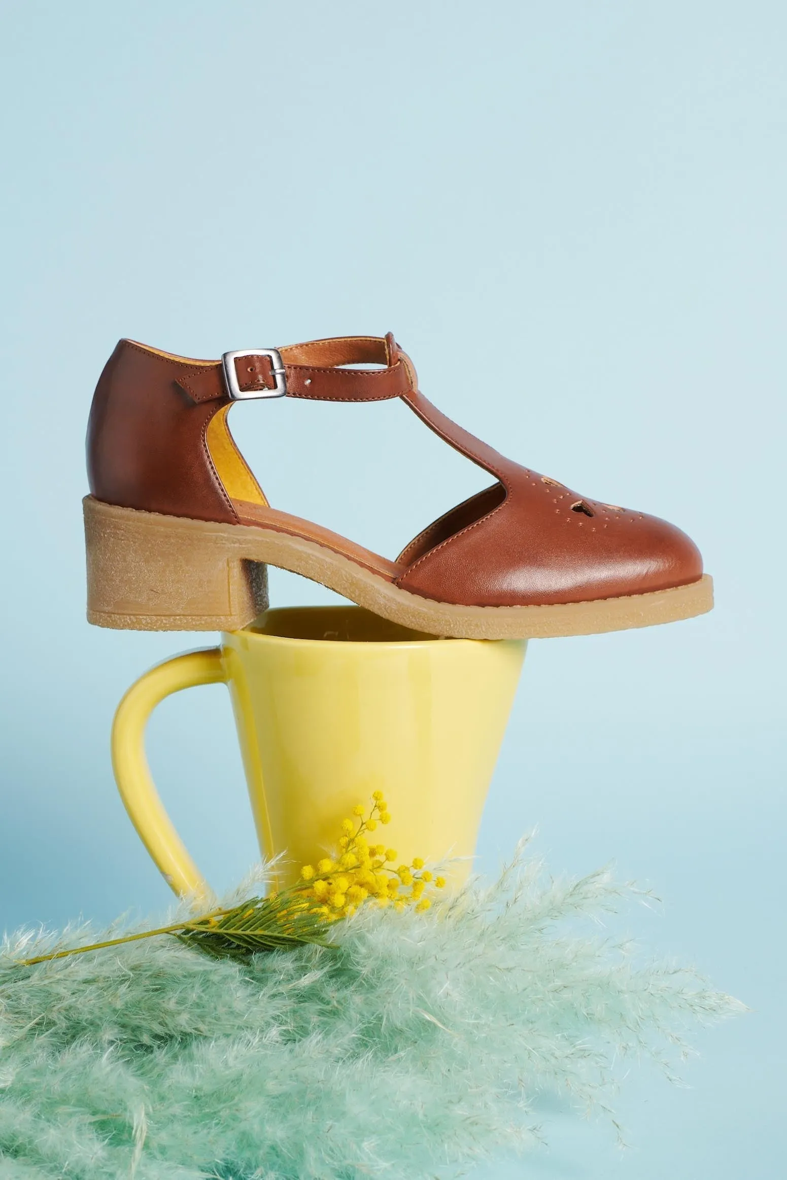 Sandales Rosie camel vegan